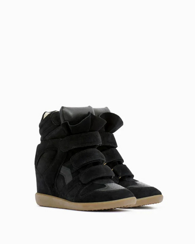 Aurelle, Leather High Heel Sneakers