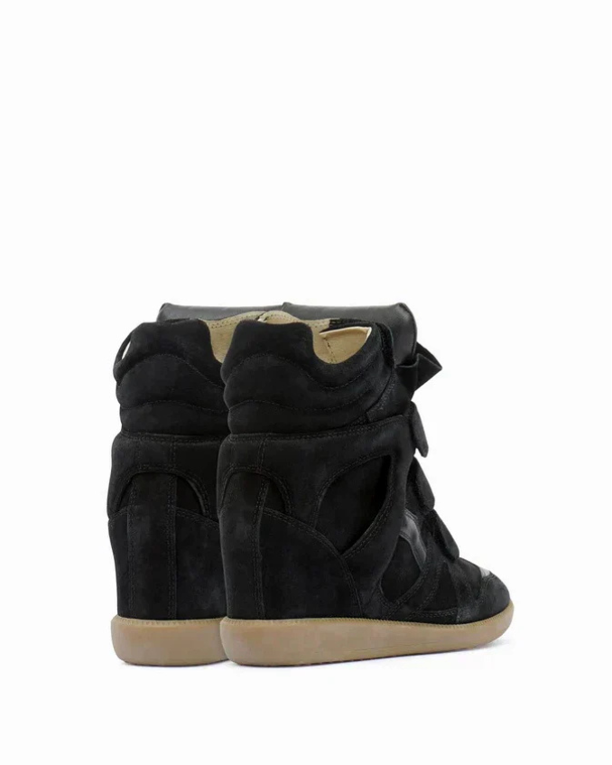 Aurelle, Leather High Heel Sneakers